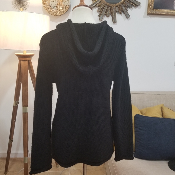 Sweater Hooded Cardigan - Picture 6 of 8